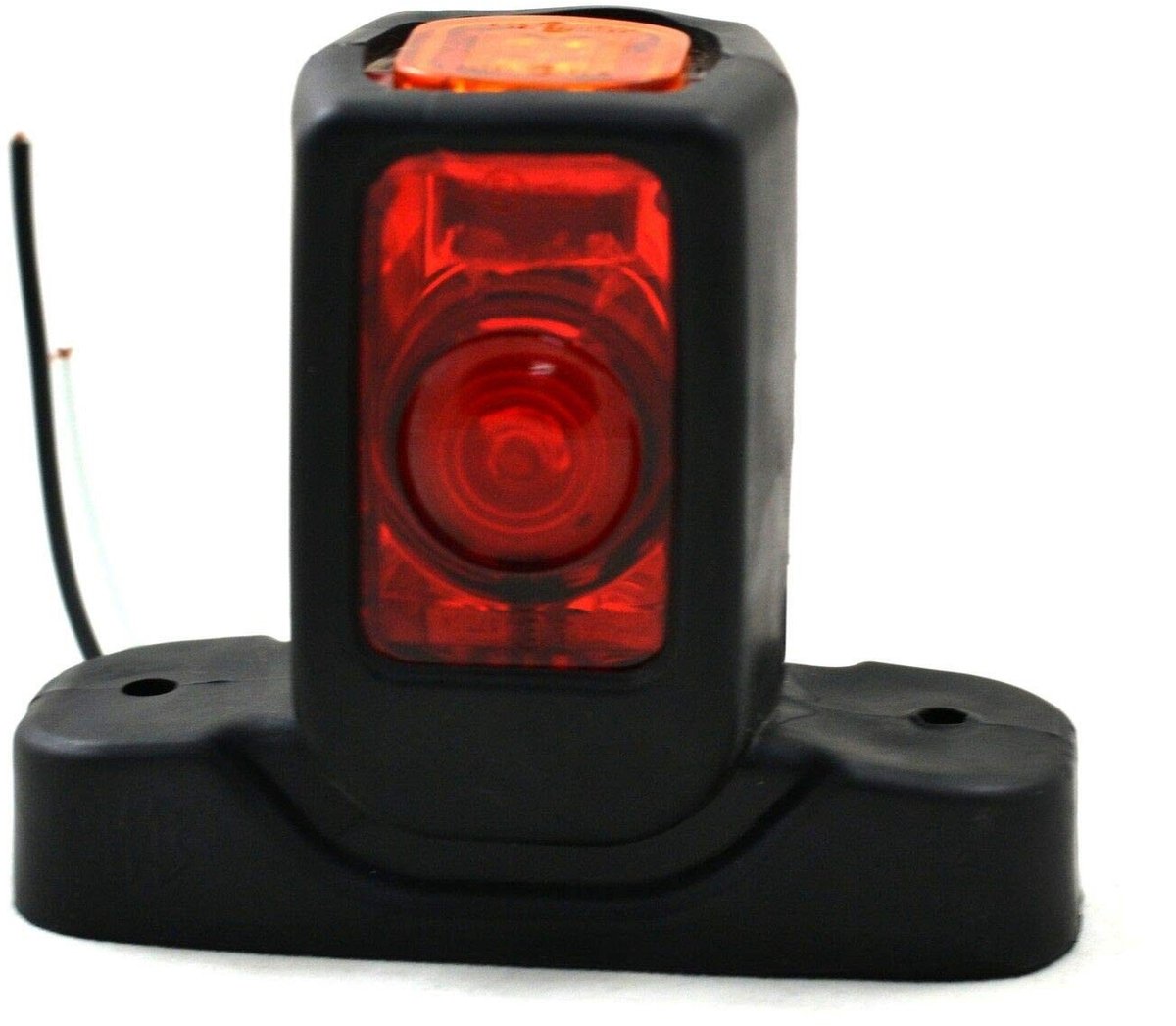 Dailygoods- Zijmarkeringslichten - Paar 12V - ABS Kunststof - LED - Universele Vervanging - Voor Vrachtwagenaanhangwagen - Markeringslichten
