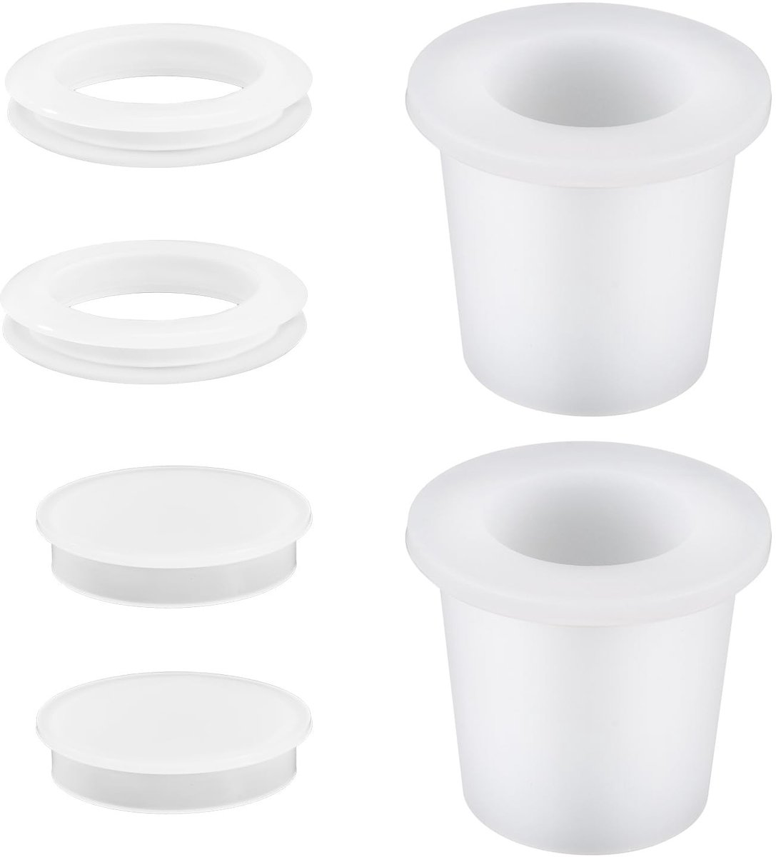 Dailygoods- Parasolring Set - 2 Stuks Siliconen Parasol Kegel - Tafel Stabilisator - Hoezen voor 5-6,35cm Gat - Buiten Patio Tuin - Bescherming tegen Krassen - Parasolplug