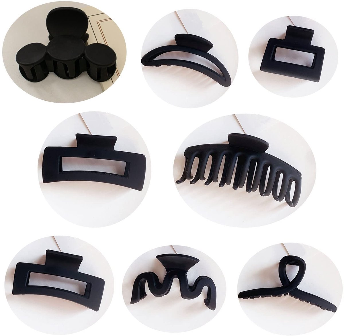 Dailygoods- Haarspelden Set - 8-delige Antislip Haarclips - Sterke Grip Klemmen - Voor Alle Haartypes - Perfect voor Feestdagen - Duurzaam Materiaal