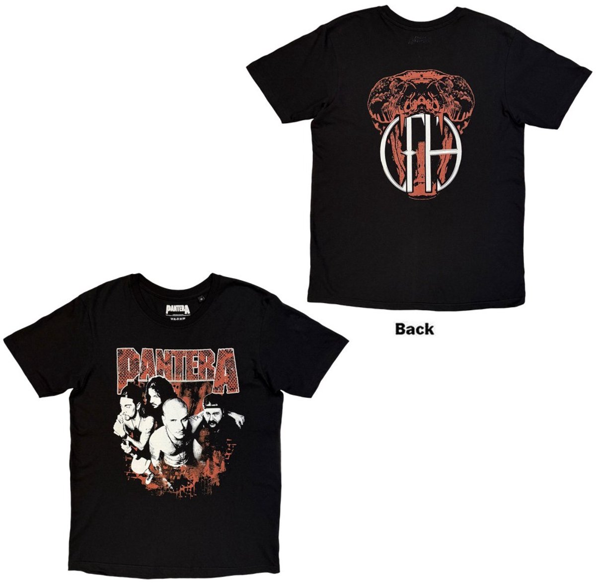 Pantera - Cowboys From Hell Snake Heren Tshirt - L - Zwart