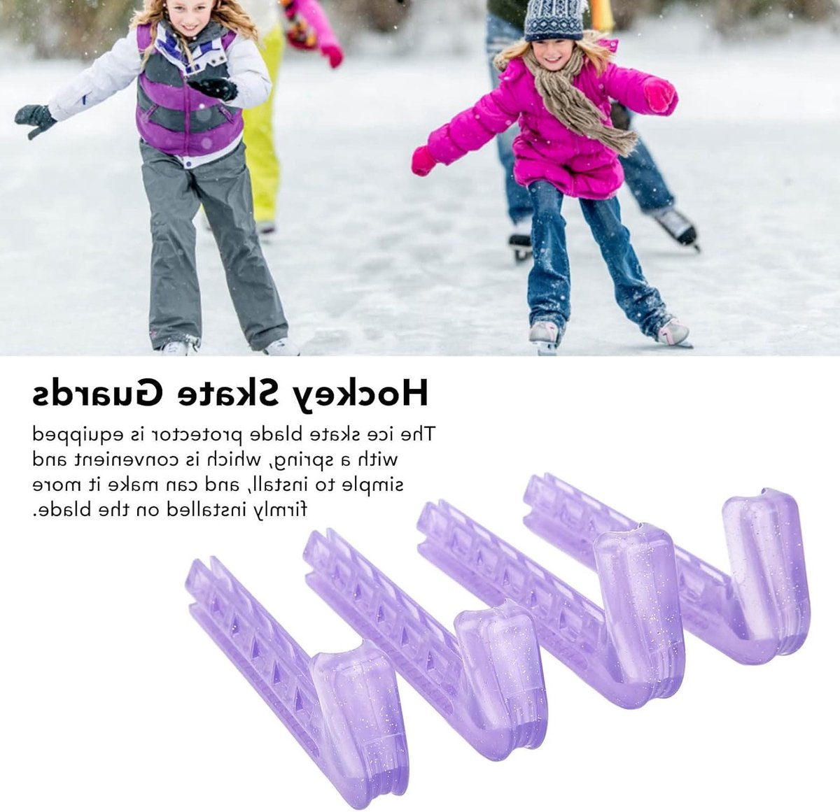 Store_8 - Skate Guards - Schaatsbeschermers - Bescherming voor kunstschaatsen - Paars - Antislip en zacht - Ideaal voor schaatsliefhebbers - Besche...