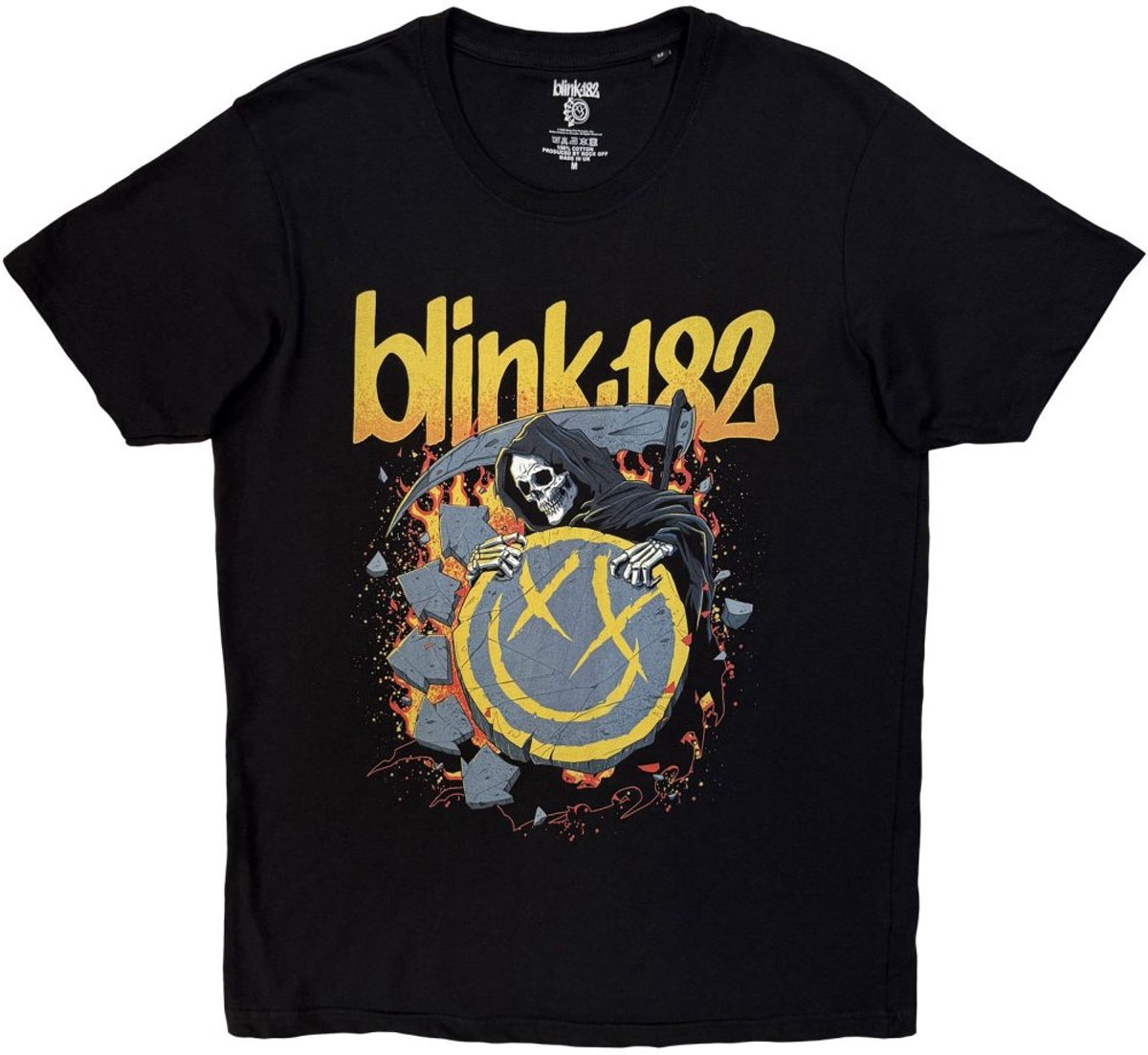 Blink182 - Reaper Smiley Heren Tshirt - XL - Zwart