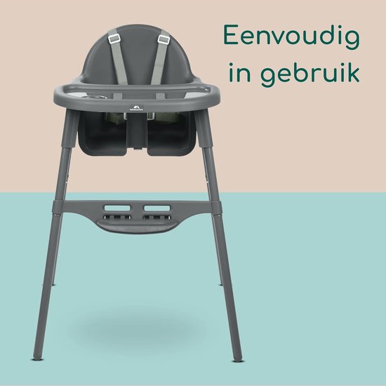 2-in-1 Verstelbare Kinderstoel en Babystoeltje voor Kinderen van 6 Maanden tot 3 Jaar, Lichtgewicht en Draagbaar van Hauck — afbeelding 3