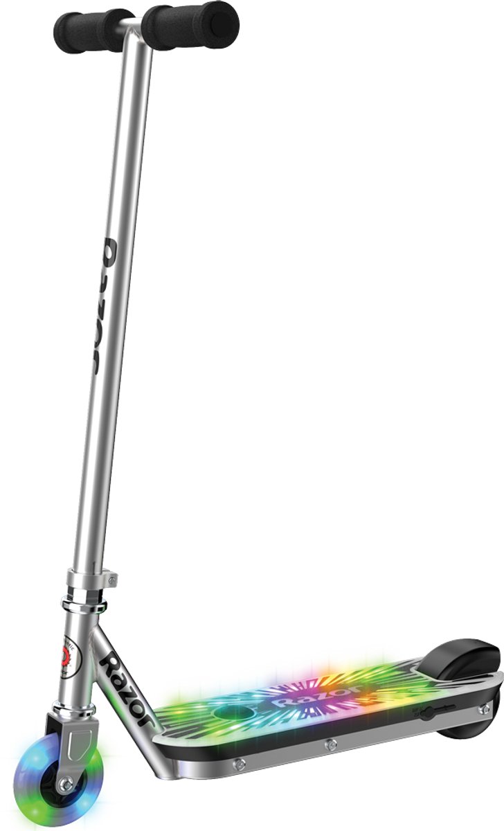Razor Color Rave Blast - Elektrische Step - Grijs - Lithium Accu - LED Verlichting - Opvouwbaar - Tot 100 kg - Vanaf 8 jaar