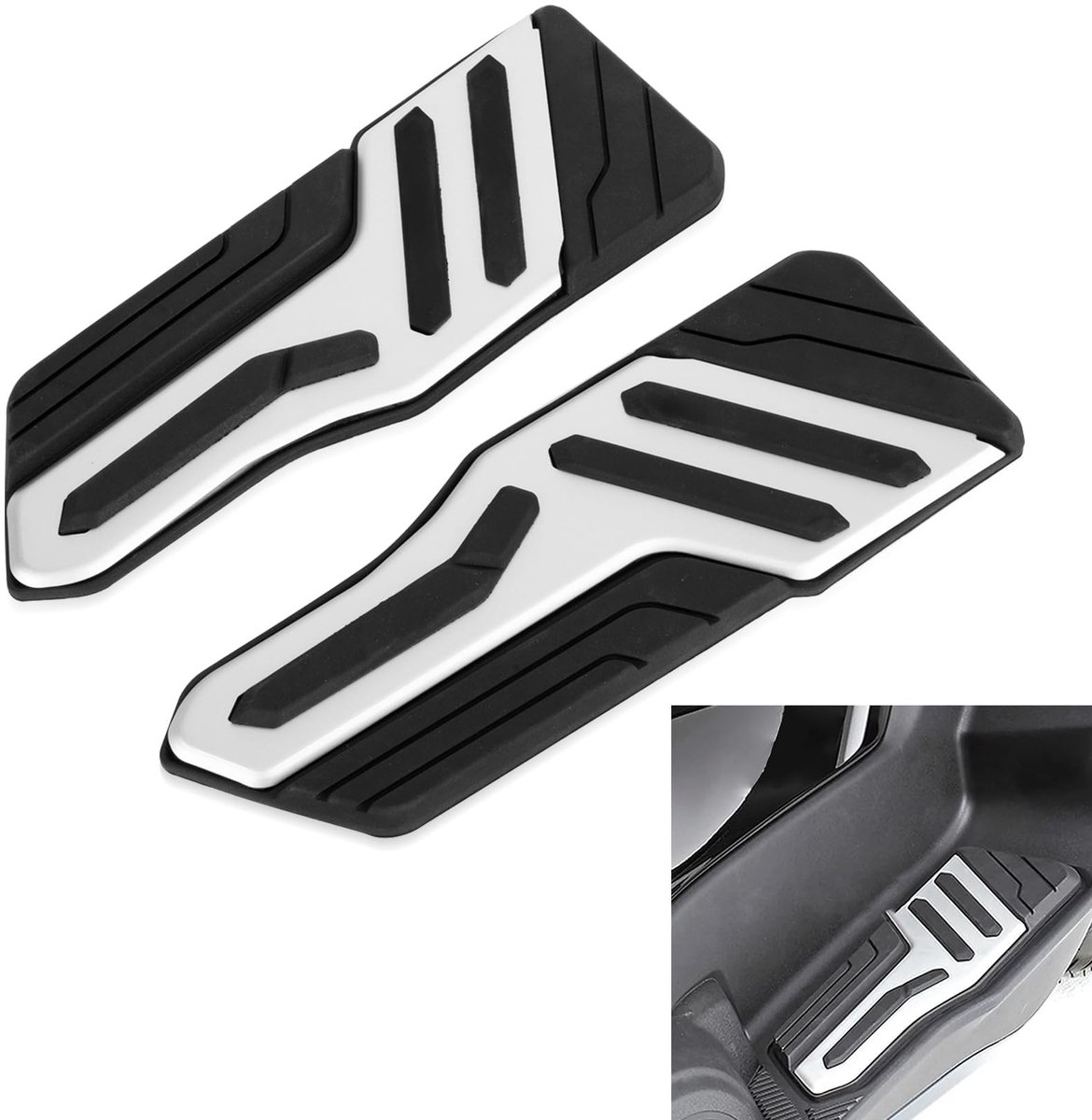 Dailygoods- Achtervoetsteun 100% gloednieuw - CNC-aluminium - Geanodiseerde coating - Voor TMAX 560 2022/2023/2024 - Duurzaam - Eenvoudige installatie - Voetsteun