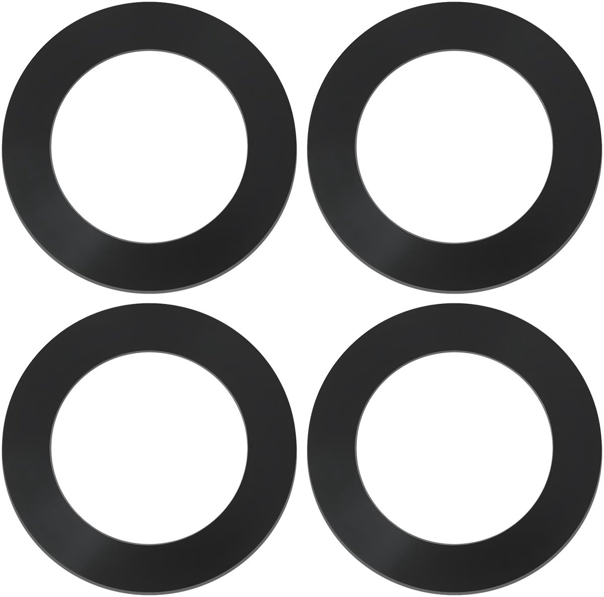 Dailygoods- Brandstoftankdop Afdichting - 4 Pakkingen - NBR-Rubber - 58mm/38mm/3mm - Geschikt voor Motorfietsen/ATV's - Voorkomt Lekken - Afdichtring