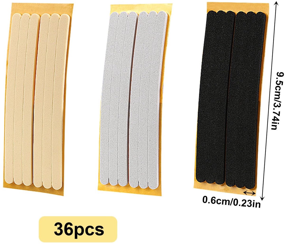 Dailygoods- Hiel Grips 36 Stuks - Antislip Hiel Voeringen - Zelfklevende Kussen Inserts - Schokabsorptie - Verbeterd Comfort - Microfiber Materiaal - Schoeninlegzolen