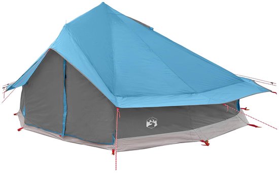 vidaXL - Tipi - Tent - met - dak - Blauw - 800 - x - 800 - x - 430 - cm - Polyester - en - Staal van Vidaxl — afbeelding 5