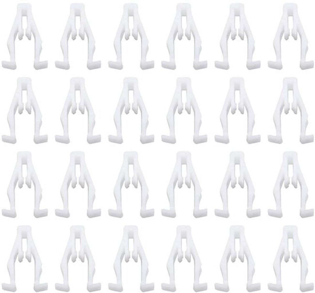 Allecto - Auto Middenconsole Clips - 50 Stuks - Wit - Dashboard