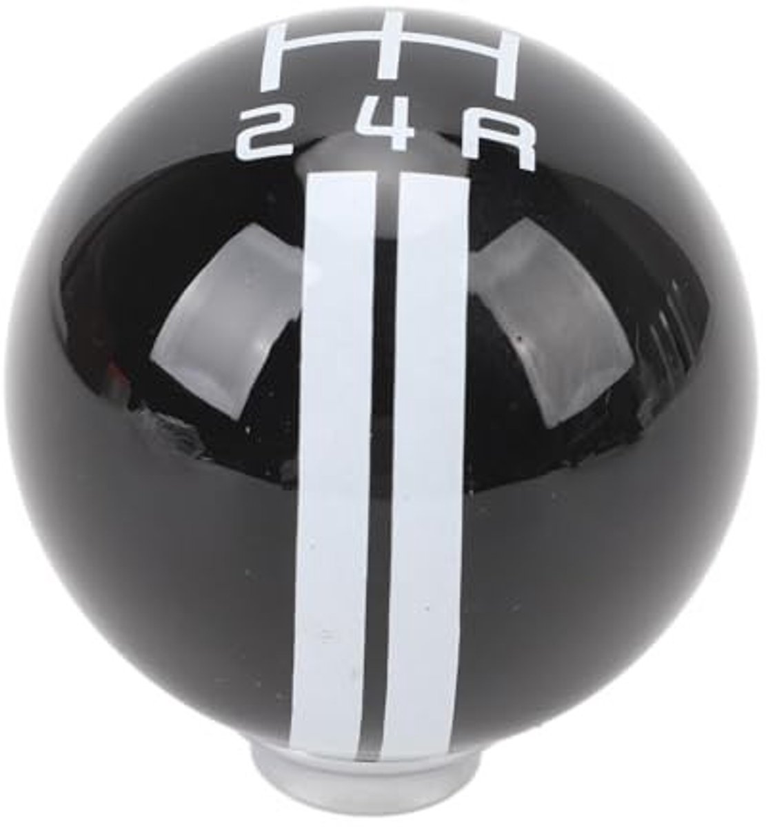 Dailygoods - Ball Car Pookknop - Versnellingspook - Ergonomisch ontwerp - Zwart en wit - Comfortabel schakelen - Geschikt voor diverse voertuigen