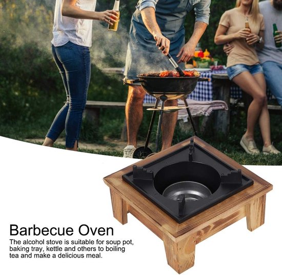 Dailygoods- Barbecue Grill Draagbaar Ontwerp - Mini Grill - Houtskool Verwarming - Traditionele Stijl - Compacte Grill - Geschikt voor Buitenactiviteiten van Dailygoods — afbeelding 3