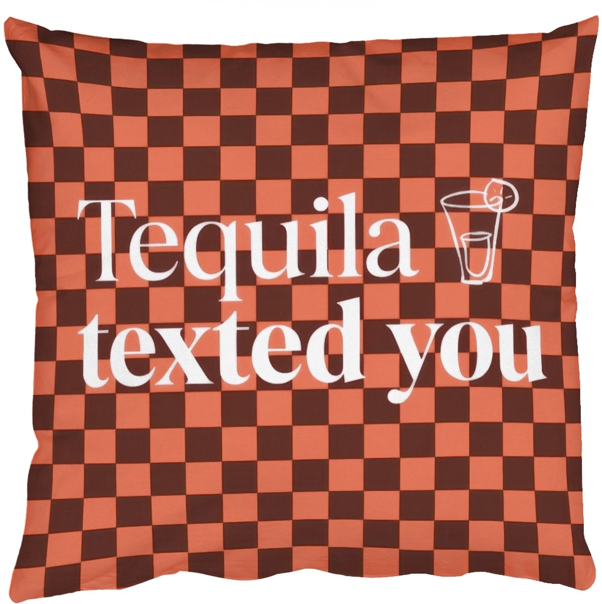 Sierkussens - Kussentjes Woonkamer - 45x45 cm - Tequila texted you - Glas - Vierkanten - O