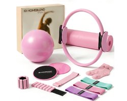 Homeblend 13-Delige Pilates Set Roze - Complete Fitness Set voor Thuis