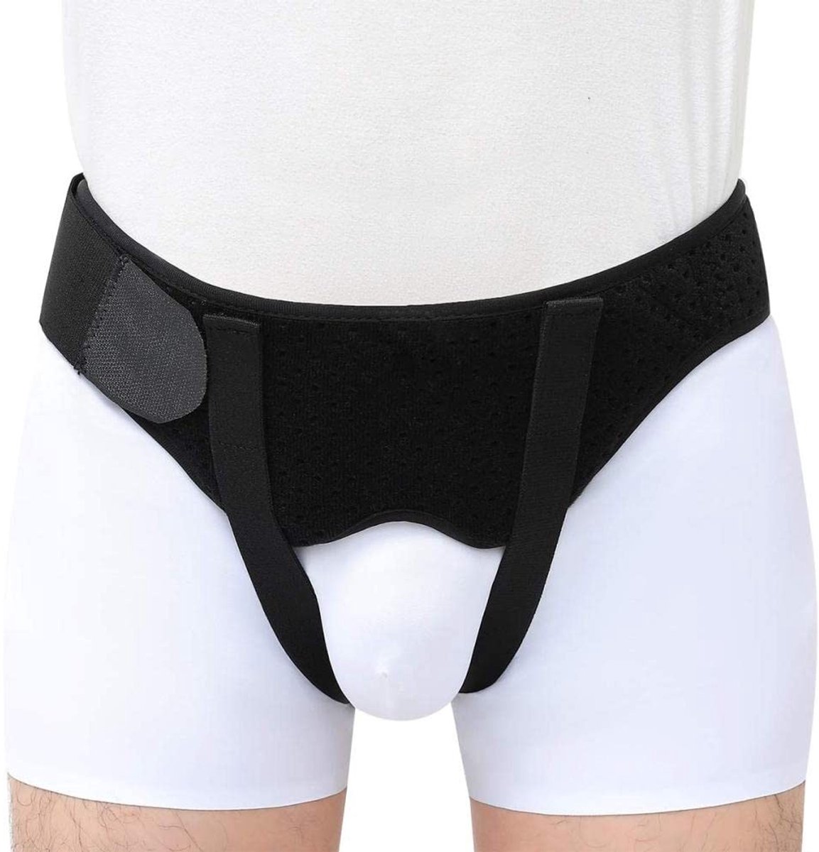 Dailygoods- Herniasteunriem Zachte Elastische Band - Herniariem voor Mannen/Vrouwen - Compressiekussens - Maat M/L/XL - Schuim - Vrije Beweging - Hernia Band