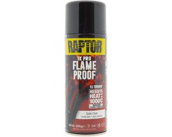 Raptor Flameproof - Hittebestendige BLANKE LAK ZIJDEGLANS spuitbus 400ml