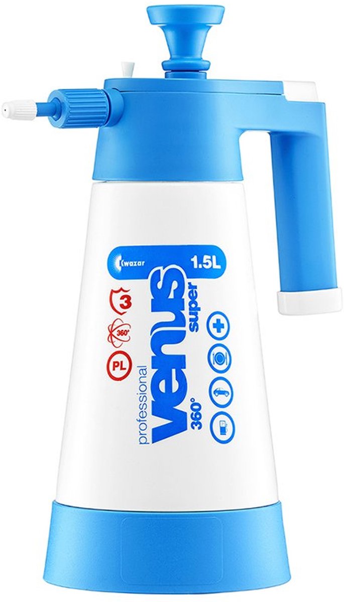 Kwazar Blue Venus Super 360 Pro+ Handpomp sprayer - 1500ml van Kwazar — afbeelding 2