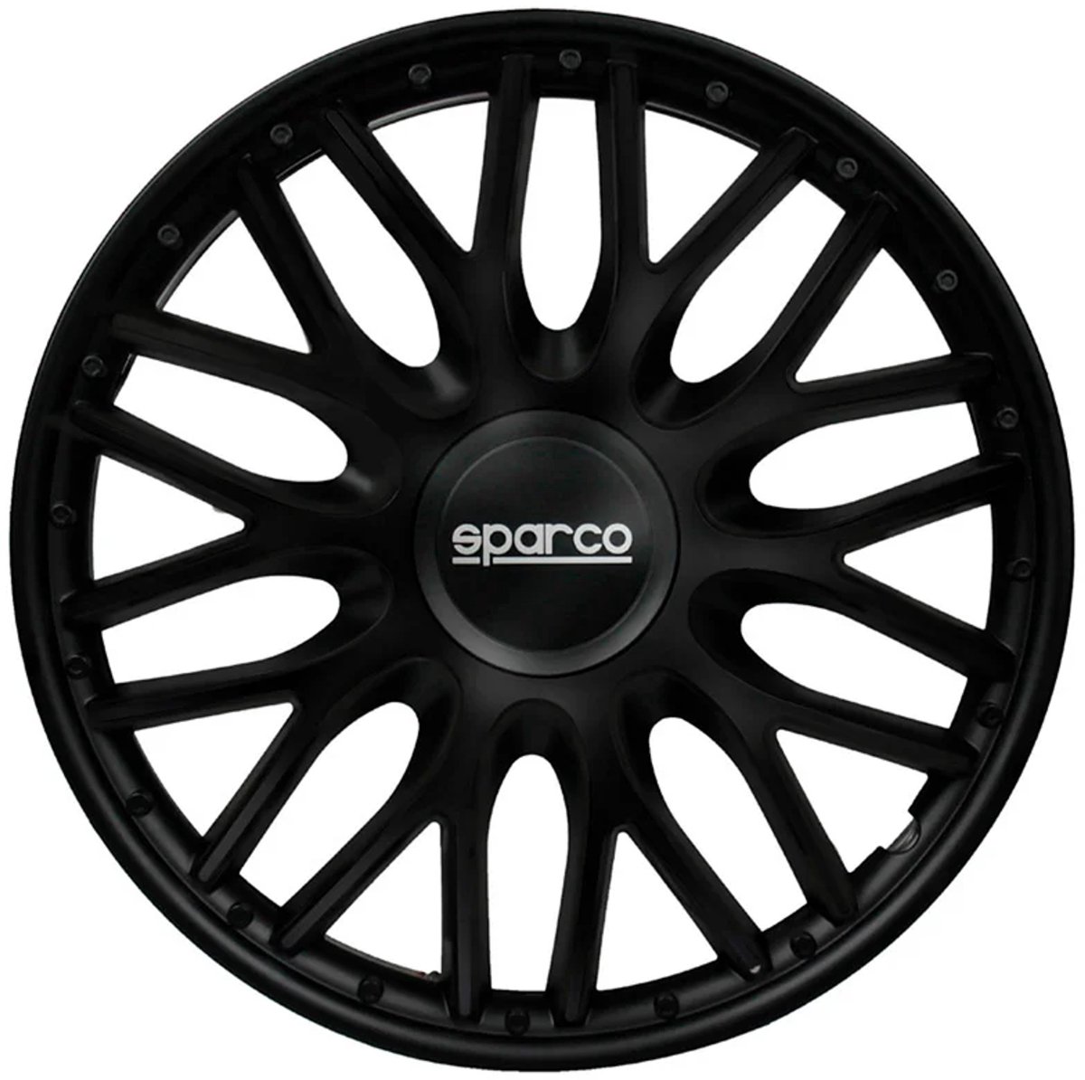 Sparco Wieldoppen Roma 16 inch Zwart - 4 stuks