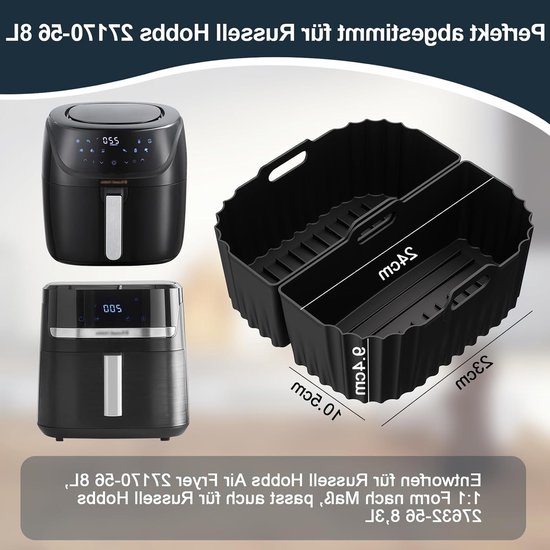 Herbruikbare silicone inserts voor Airfryer XXL 8.3L en 8L, vaatwasmachinebestendig, ideaal voor bakken en koken — afbeelding 5