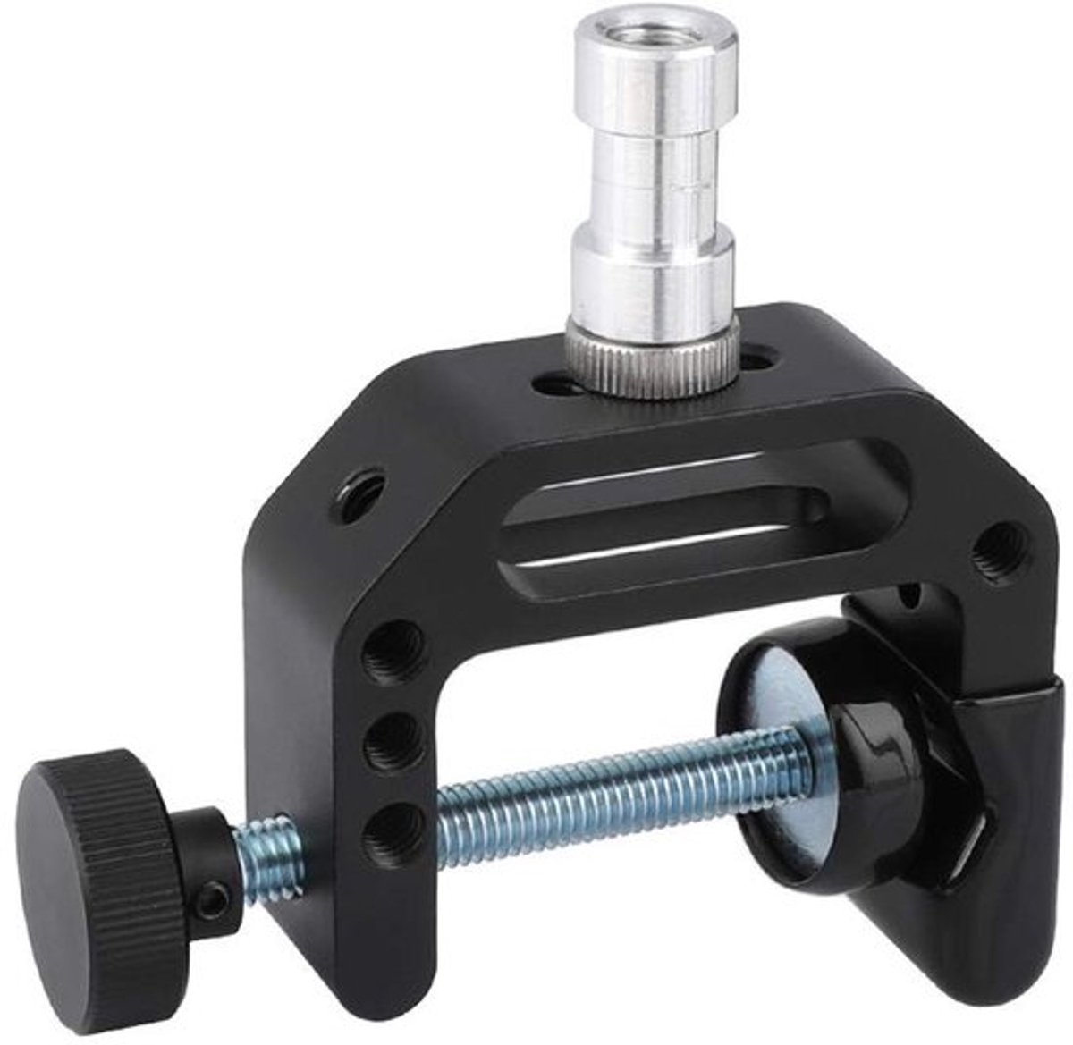 Allecto - Robuuste C-Klem met 1/4" 3/8" Schroefdraad - Universeel