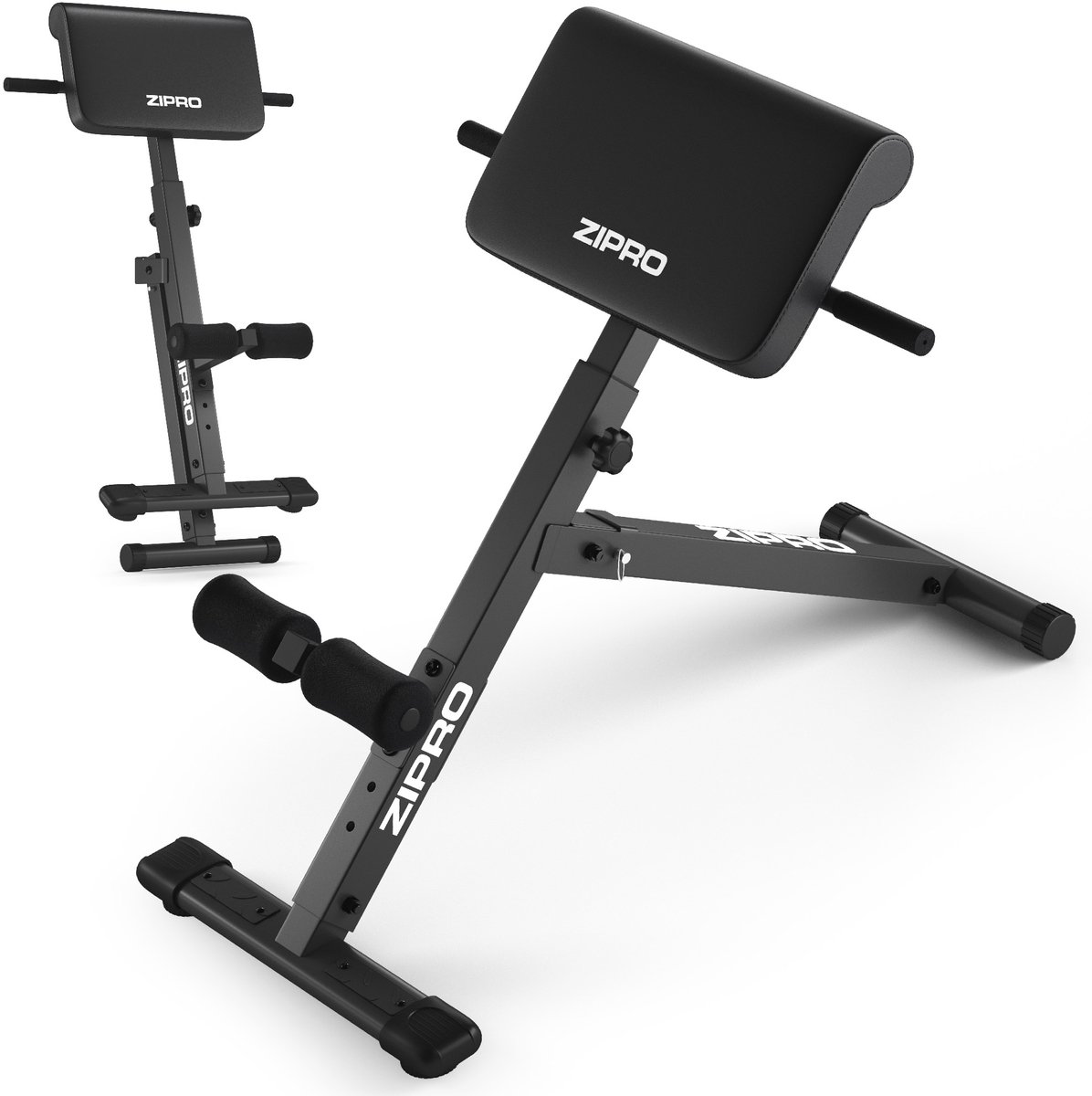 ZIPRO Core Direct - Romeinse bank - Max. 220 kg - Opvouwbaar en heupsteun - Rugstrekkingen - Thuisgym 50mm