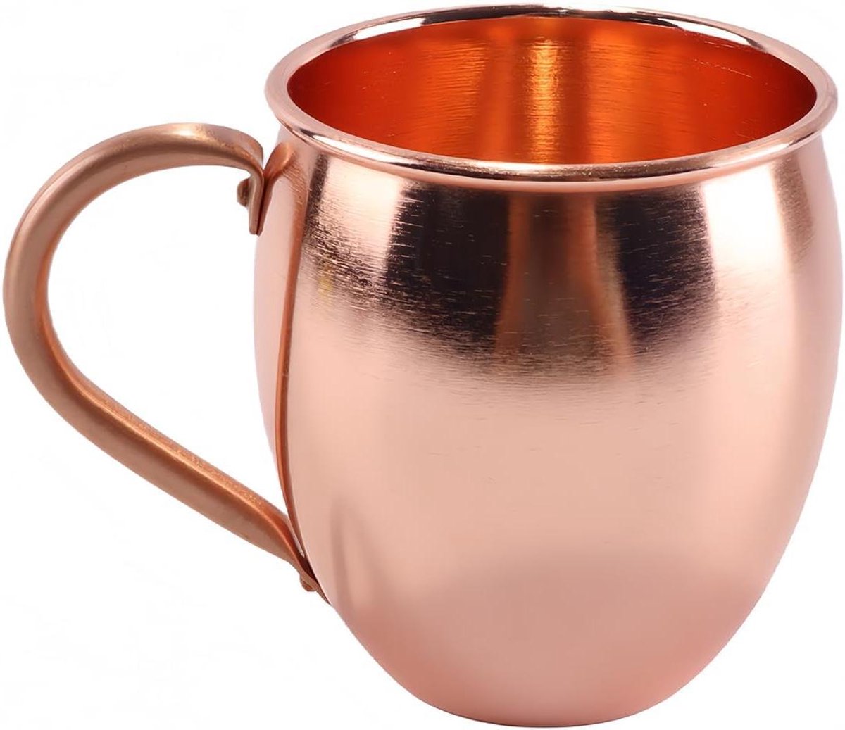 Koperen Mok - Cocktail Glas - Dranken Serveren - Gehamerd Design - 530 ml - Koper
