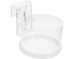 Kleine voederring voor aquarium, acryl voederaccessoire met bevestigingsschroef voor vlokken en drijvend voer, decoratief en praktisch voor aquaria
