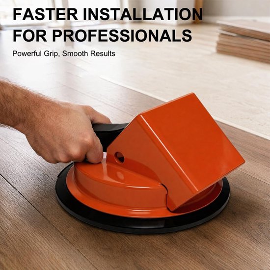 Vloer reparatie gereedschap - Laminaat parket - Vloer repareren - Geactiveerde zuignap - 12 x 6 x 4 cm - Oranje — afbeelding 5