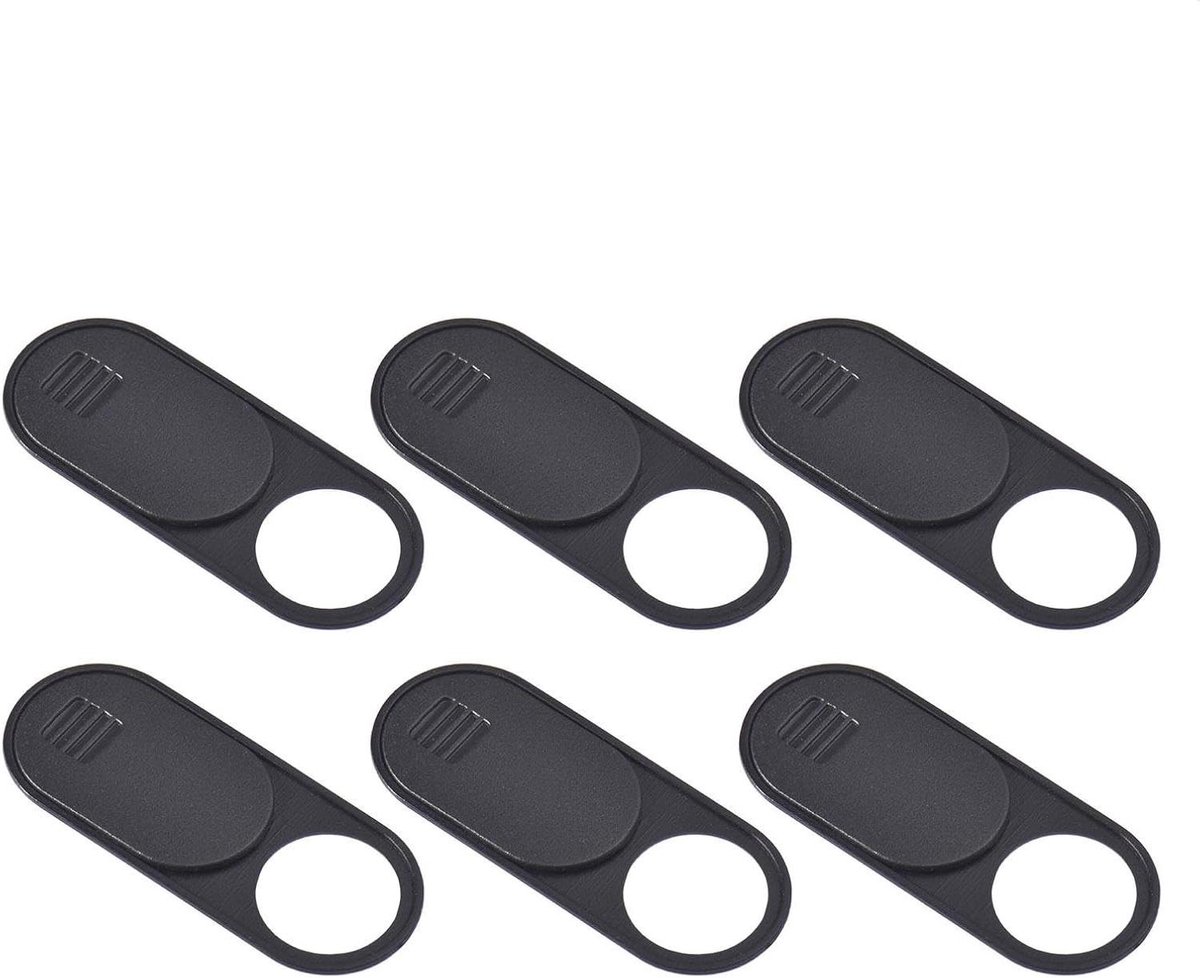 Webcam Afdekking - Privacy Slider - Digitale Veiligheid - Ultradun Ontwerp - 0.77 mm Dik - Zwart