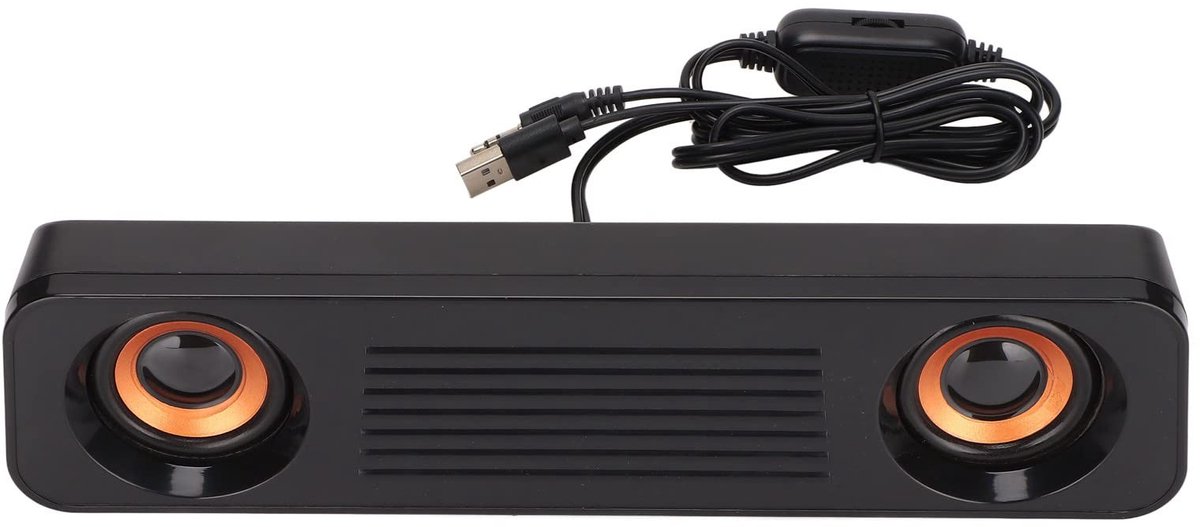 Dailygoody - Kleine USB Bedrade Soundbar - Hifi Stereo - 360° Surround Sound - Draagbare Mini - Geschikt voor TV PC Laptop - Compact en Krachtig
