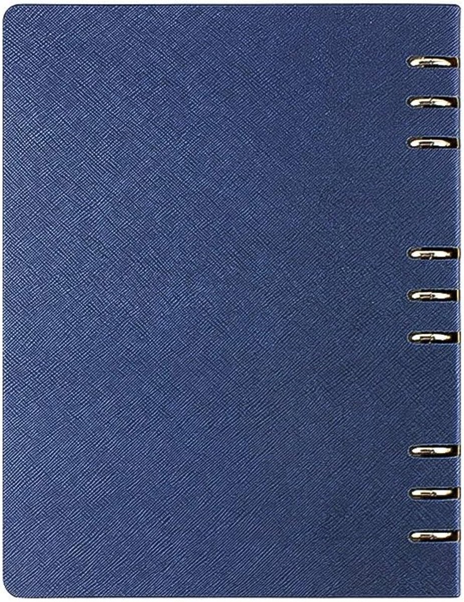 Ruled Notitieboek met Ronde Ringbinders, Herbruikbare Planner en Lederen Kaft voor Professioneel Gebruik