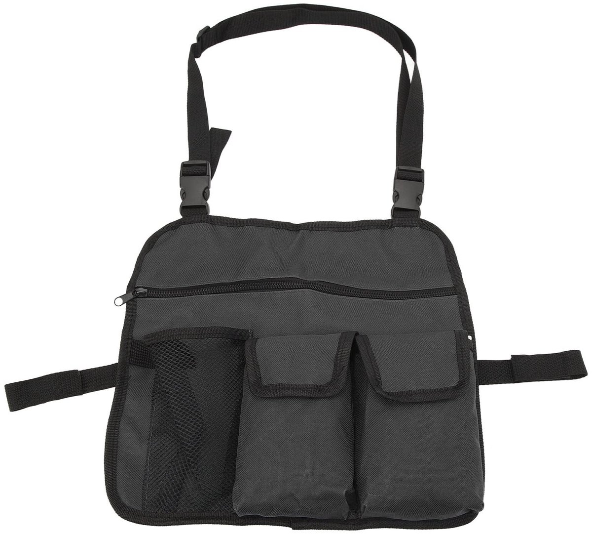 Dailygoody - Strandstoel Opbergtas - Organizer voor Camping - Zwart - Grote Capaciteit - Multi-Pockets - Perfect voor Strand en Camping - Handig voor ...