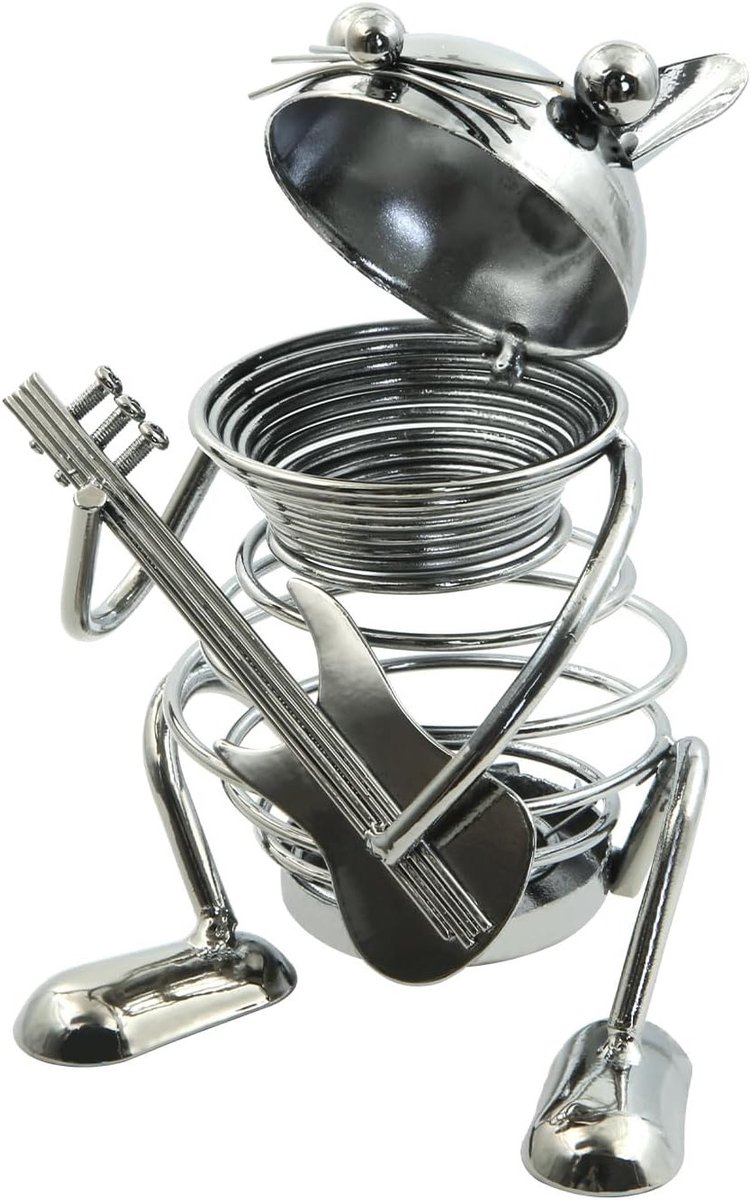 Creatieve metalen penhouder voor kattenliefhebbers, muzikanten en kantoororganisatie - Sculptuur en opslagoplossing voor bureau en werkruimte