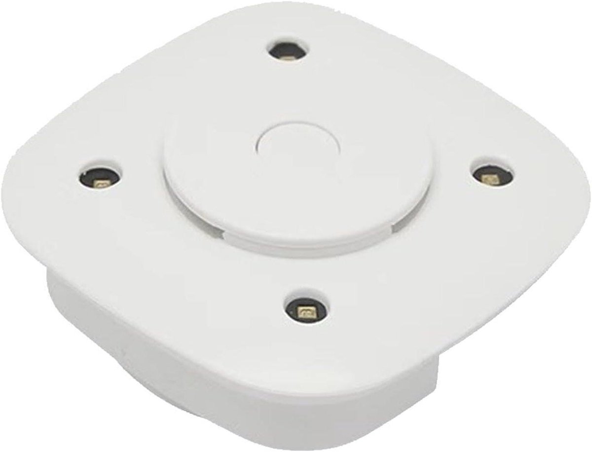 Toiletverlichting - Nachtlampje WC - Hygiënisch Gemak - Bewegingssensor - 9x9x3.4 cm - Wit