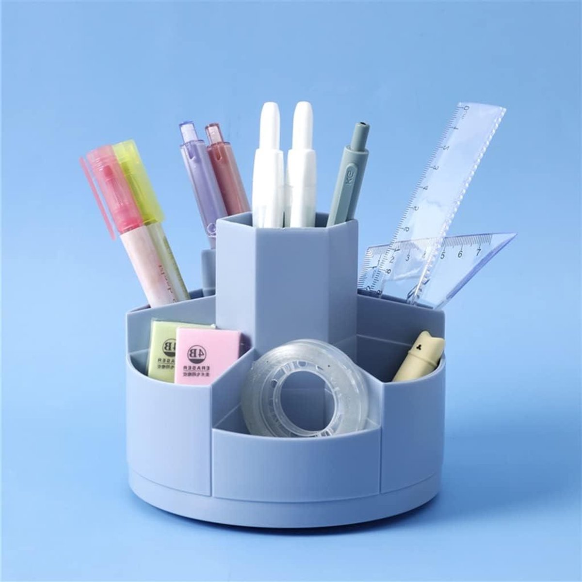 Penhouder Organizer - Bureau opberger - Bureau opruimen - Roterend ontwerp - Eén maat - Roze