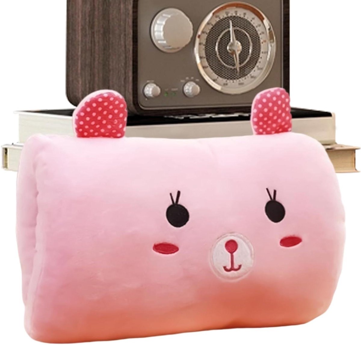 Pluche Konijnenkussen - Handwarmer Kussen - Warm Blijven - Thermische Kern - 30 x 20 x 10 cm - Multicolor