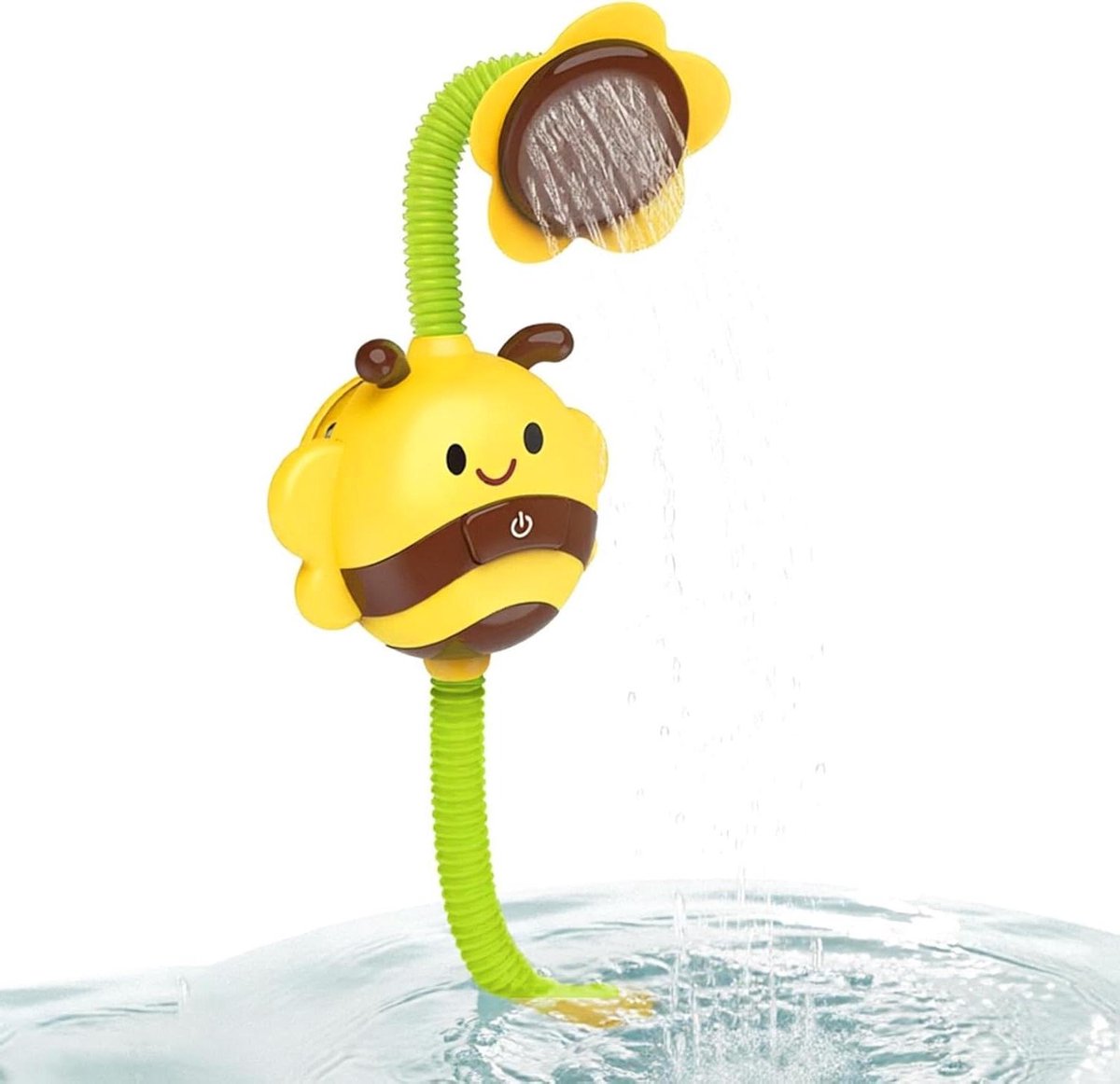 Badspeeltje - Douchekop Kinderen - Badplezier - Zuignap Bevestiging - 19.5 x 11.5 cm - Geel