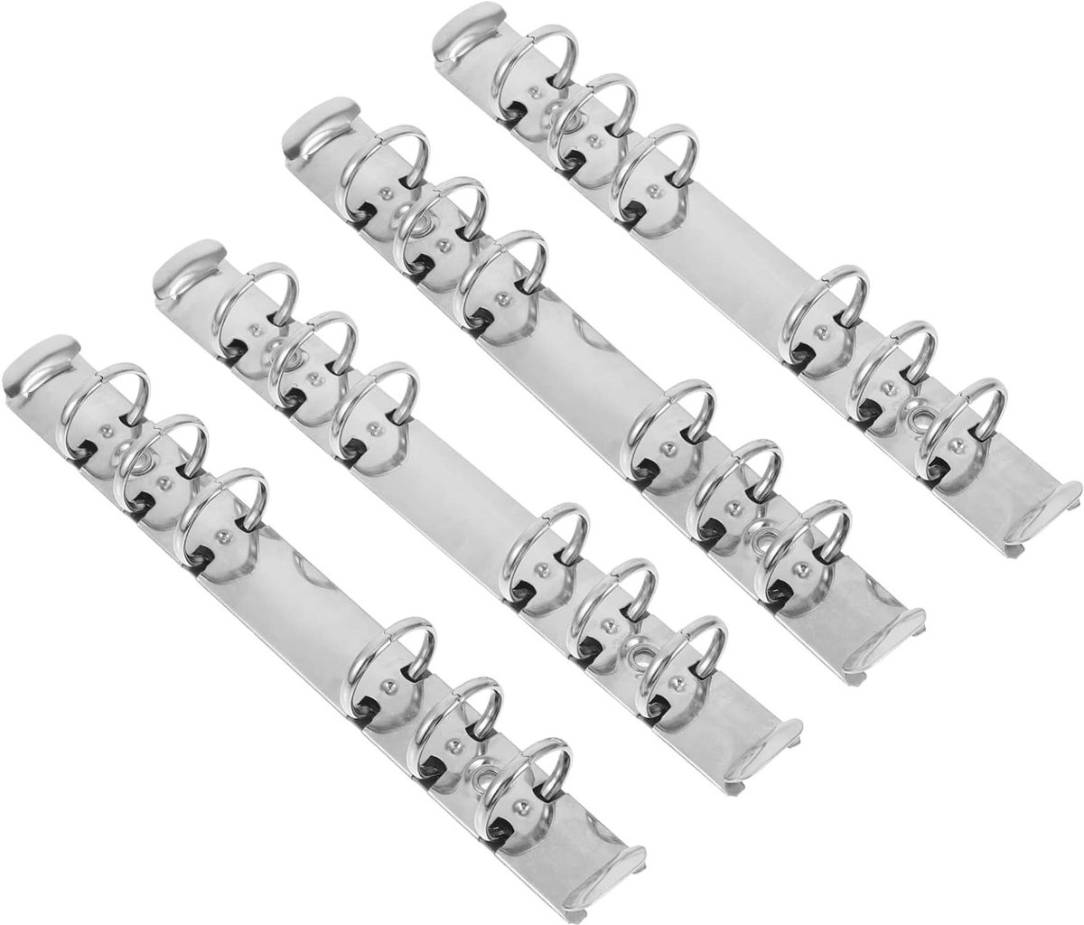 4-delige A6 6-ring binder mechanism vervangingsset voor notitieboek, metalen loose leaf ringen en ringbandmechanisme