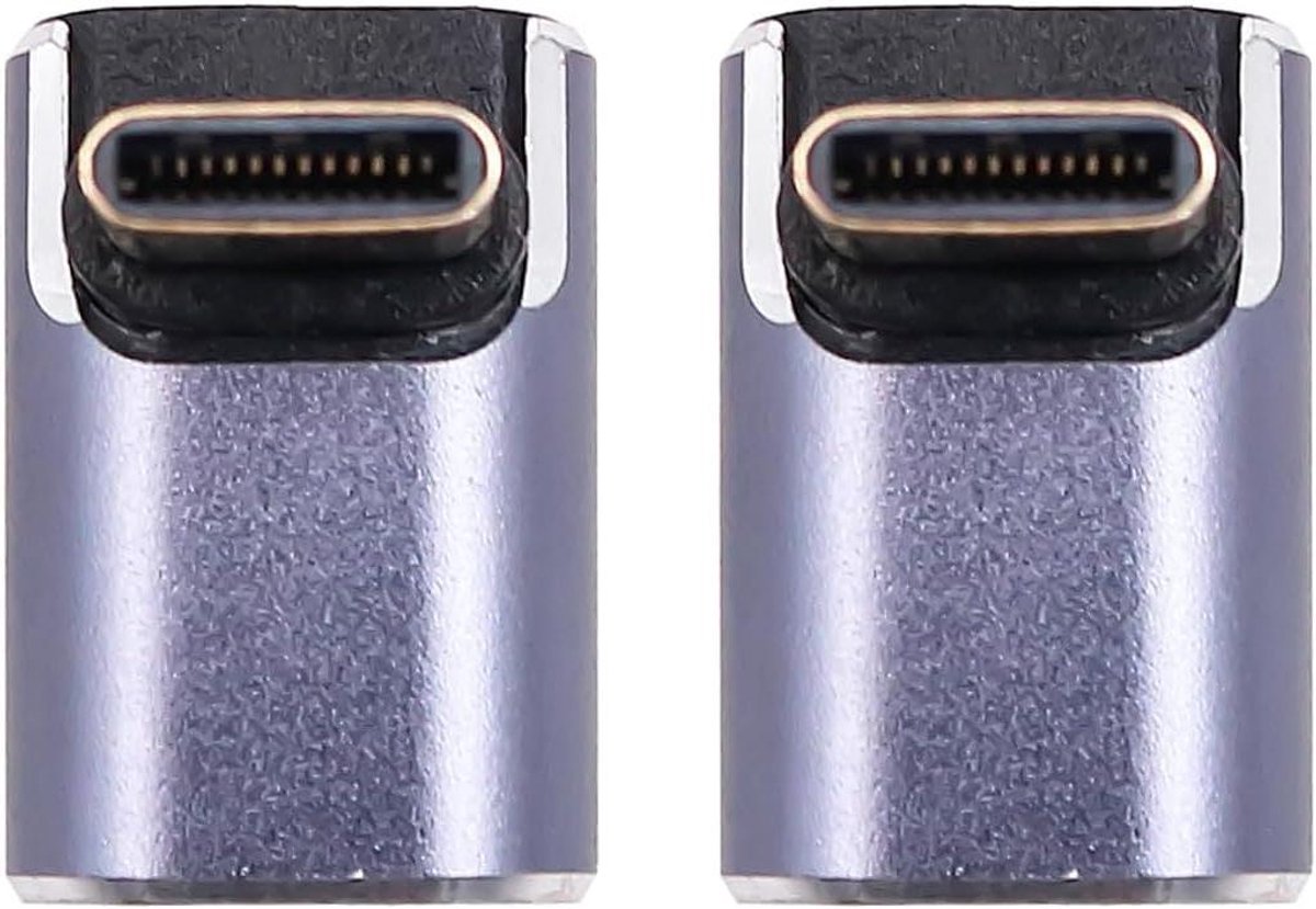 USB C Adapter - Type C Hoek - Kabel Beschermen - 90 Graden Hoek - 2 Stuks - Goud