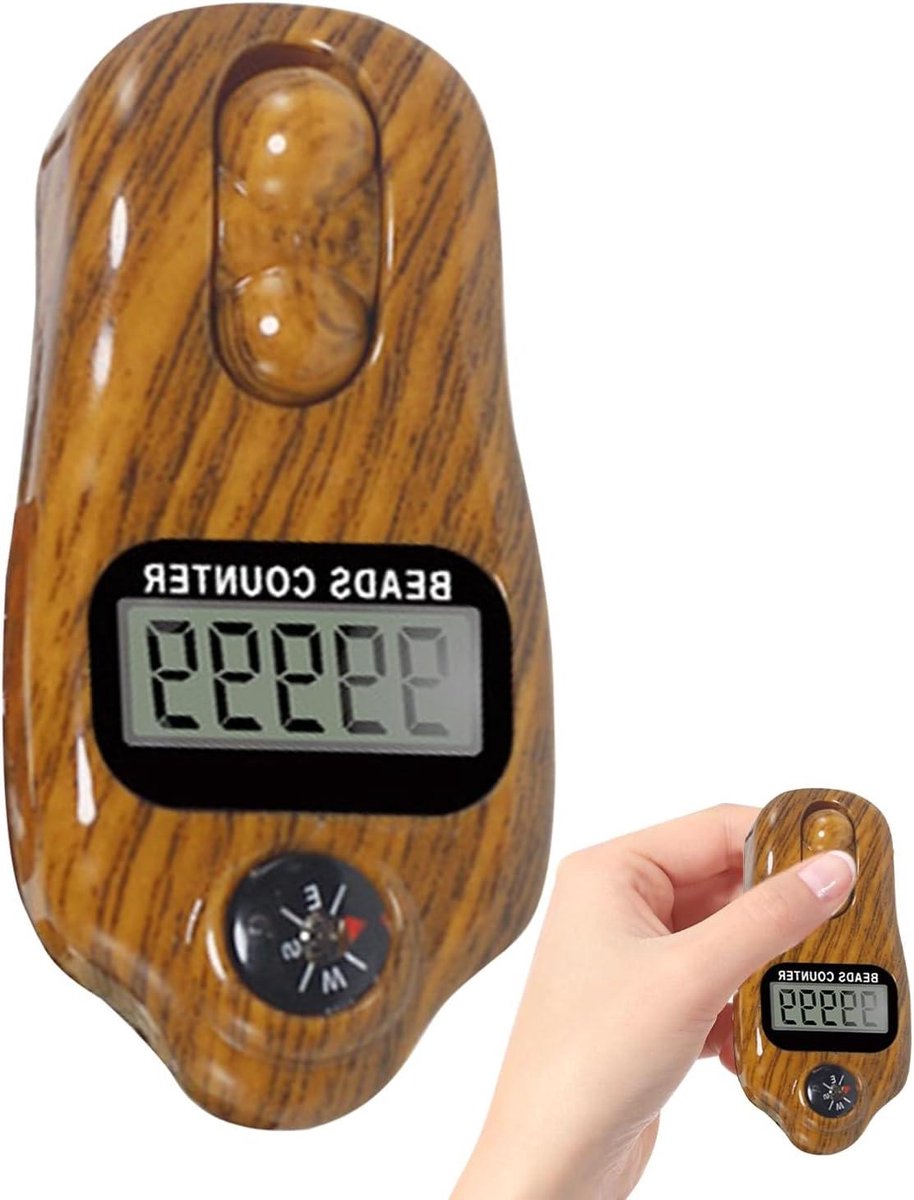 Tally Counter - Telapparaat Kralen - Mindfulness Oefenen - Verstelbaar Digitaal Display - 7 x 3 x 2.5 cm