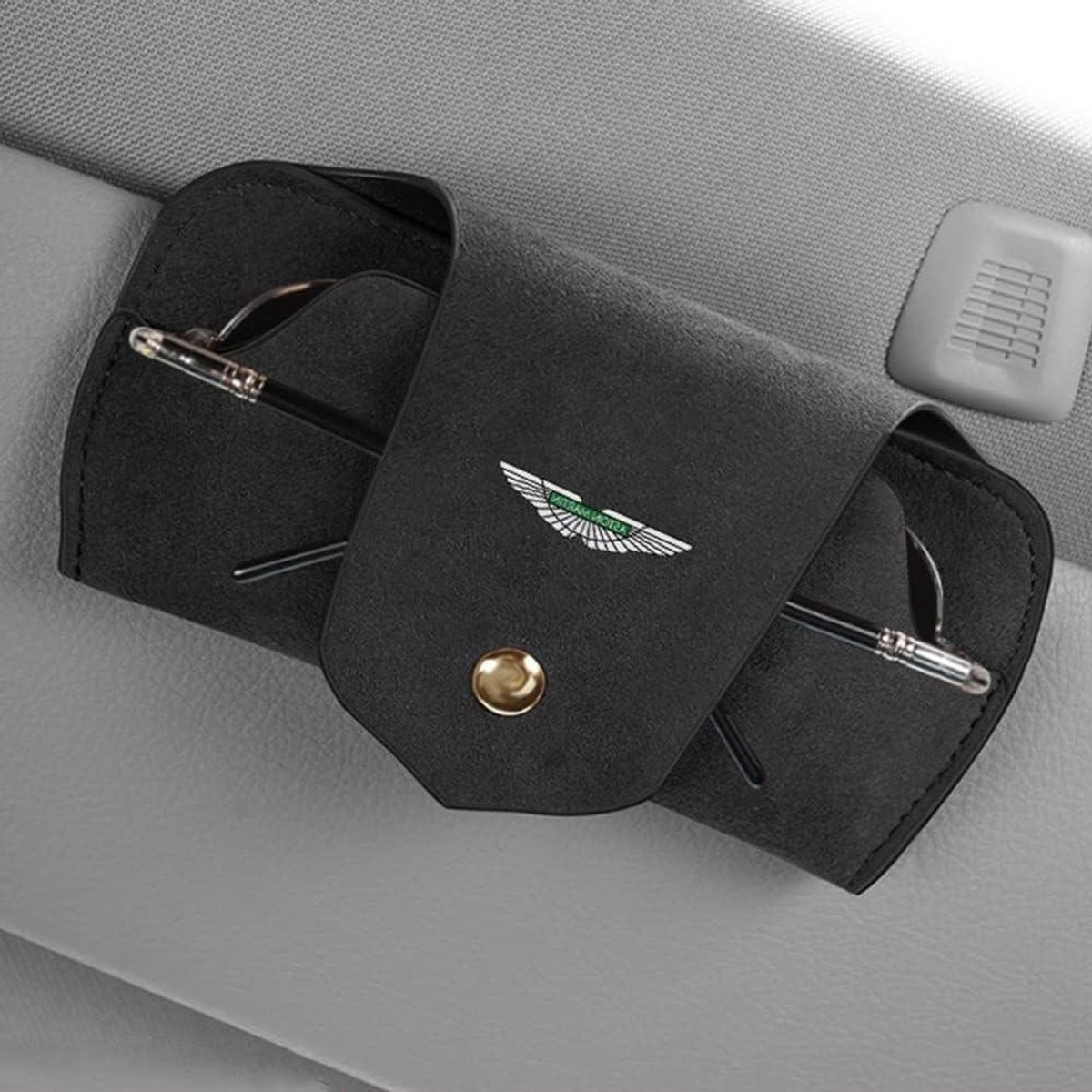 Zonnebril Houder - Bril Organizer - Auto Interieur - Magnetische Sluiting - 15 cm - Zwart