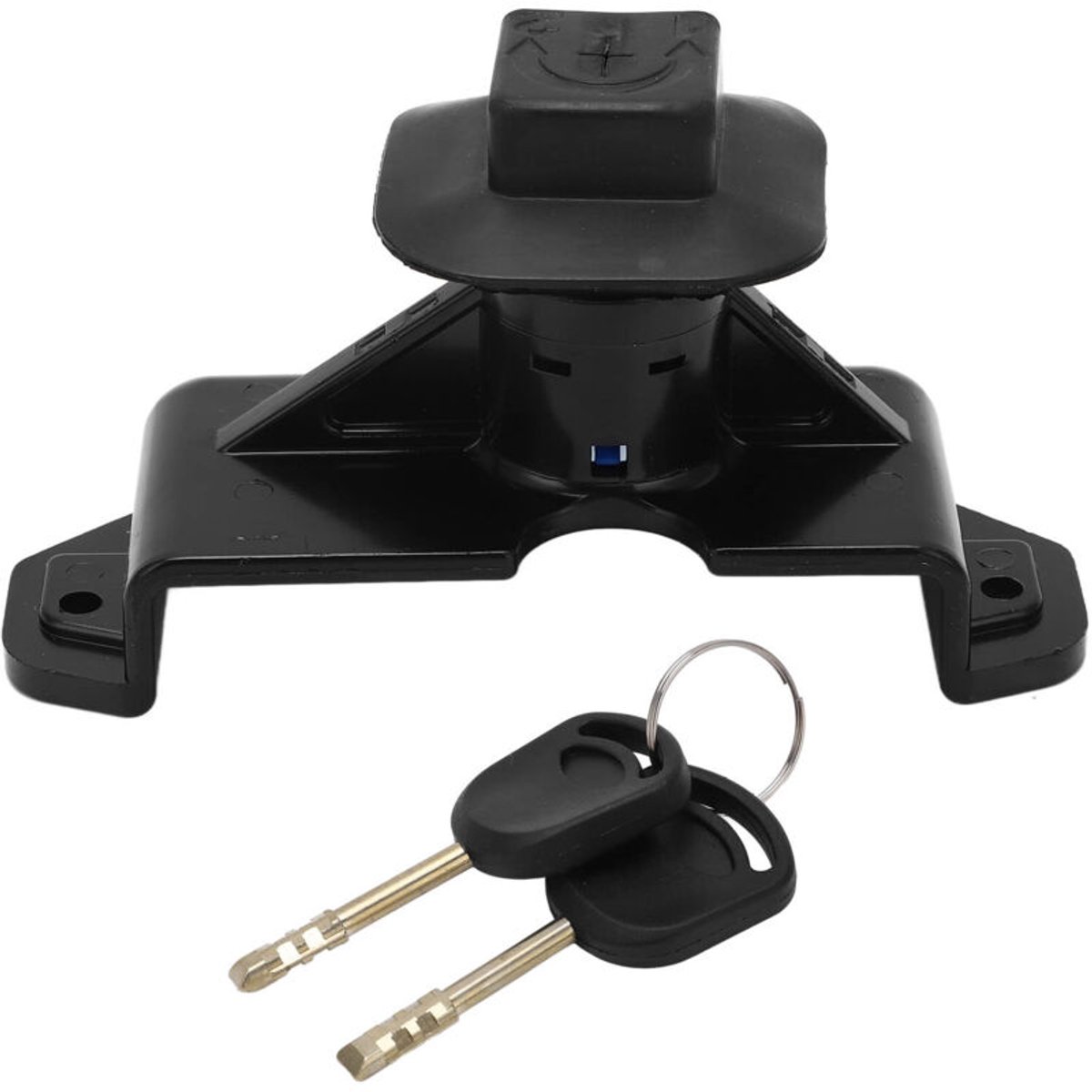 Motorkapslot geschikt voor twee sleutels, model 6C1A 16D748 AB, zwart, roestvrij, geschikt voor Ford Transit MK7 modellen van 2006-2011.