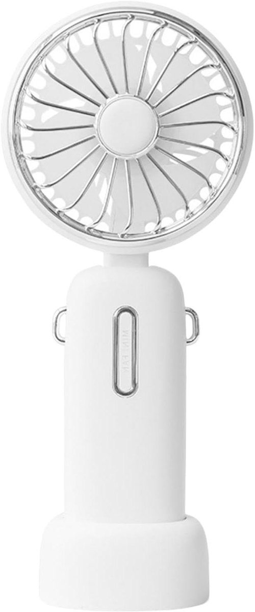 Draagbare ventilator - Handventilator - Verkoeling onderweg - Stille werking 30dB - 10 uur batterij - Zwart
