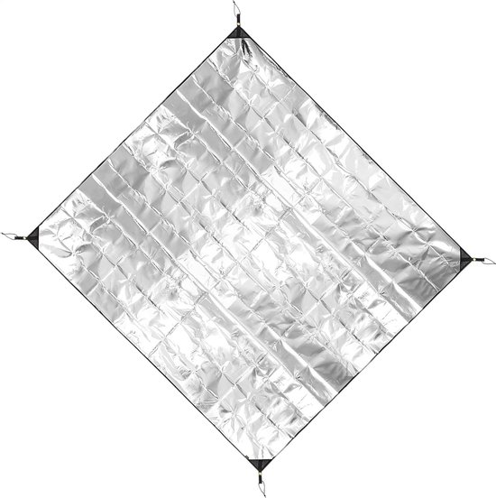 Campingmat Aluminiumfolie - Isolerende Schuimmat - Buiten Kamperen - Waterdicht en Warmte-isolerend - 180 x 200 cm - Zilver — afbeelding 5
