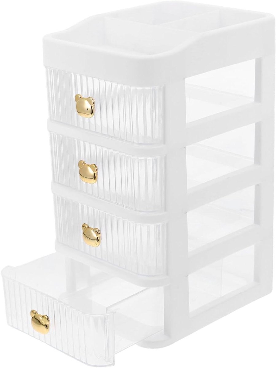 Ladekast Bureau - Opbergdozen - Kantoor Organiseren - Meerdere Lades - 29.5 cm - Wit
