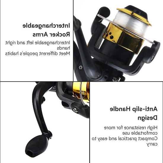 Spinning Fishing Reel met 5.1:1 Gear Ratio - Lichtgewicht en Krachtig voor Zee- en Meervisserij — afbeelding 4
