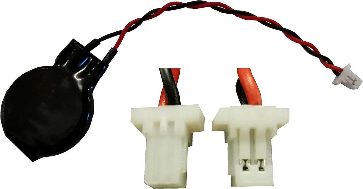 BIOS Batterijen - CMOS Batterij - PC Onderhoud - Met Stekker - 5 Stuks - Zwart