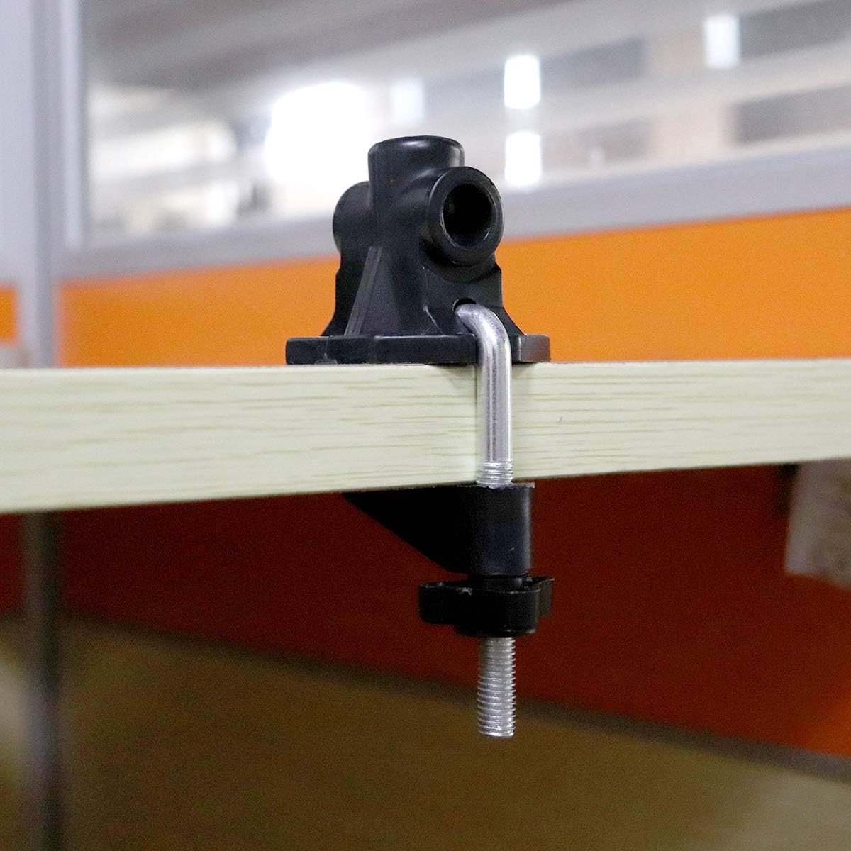 SnelShoppen - Universele C-Klem voor Bureauhouder, Vervangingsbeugel voor Microfoonstandaard en Tafellamp, Geschikt voor Bureaus tot 43mm Dikte, Ideaa