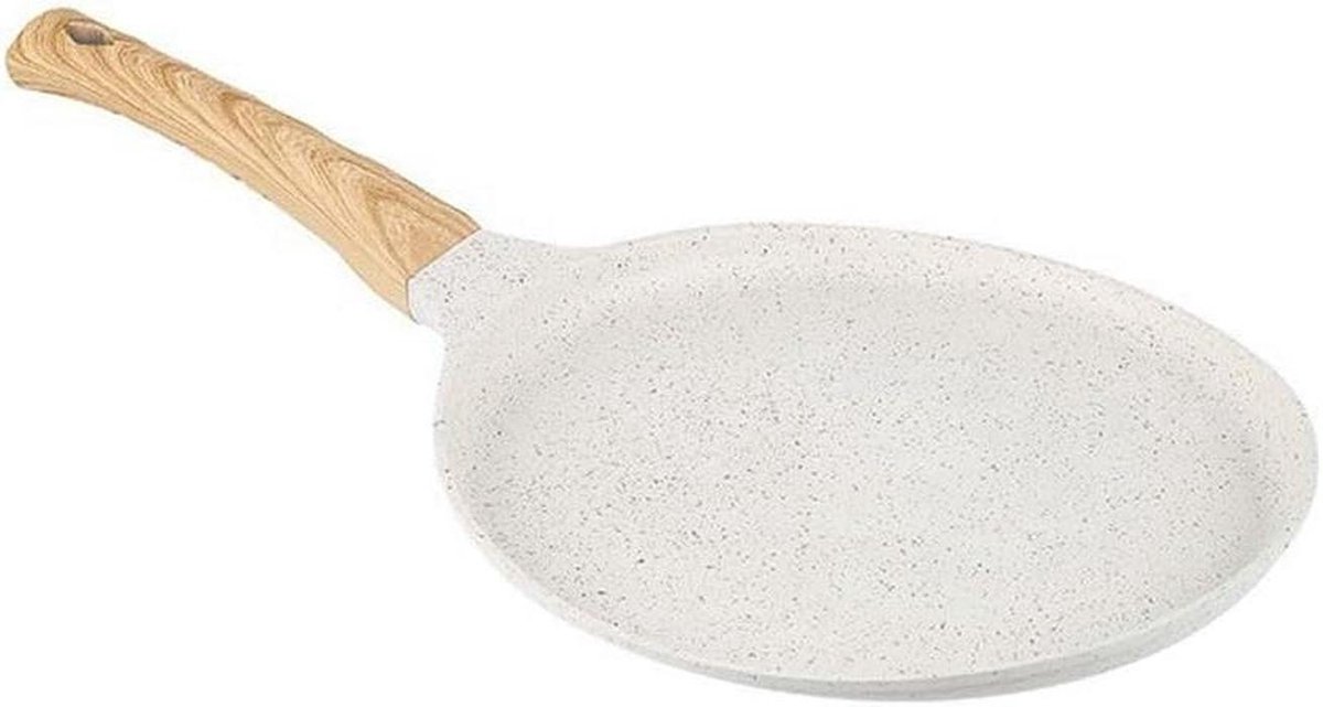 Pannenkoekenpan - Omeletpan Crêpepan - Ontbijt Bakken - Anti-aanbaklaag - 24 cm - Zwart