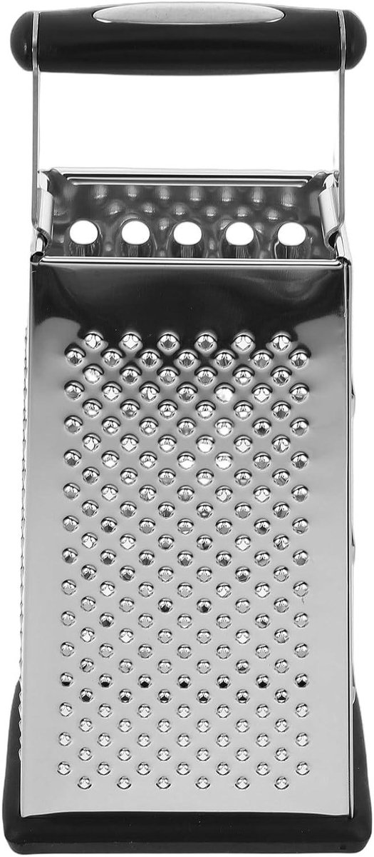 Keukenrasp - Handrasp Groente - Maaltijden Bereiden - Vierzijdige Rasp - 25 cm - Zilver