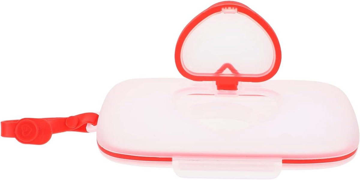 Draagbare Doekjes Dispenser - Natte Doekjes Houder - Onderweg Hygiëne - Met Drukknop - 22 x 13.5 x 3 cm
